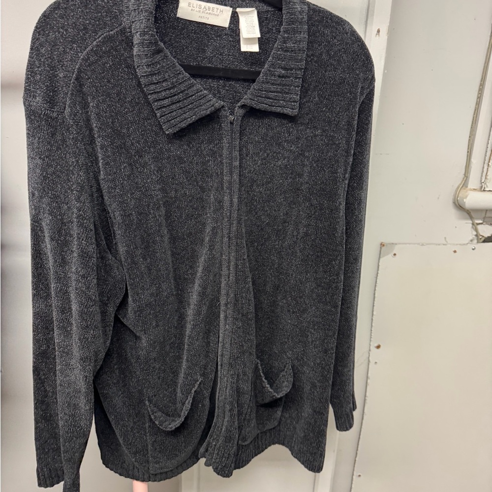 Plus size Zip-Up Cardigan